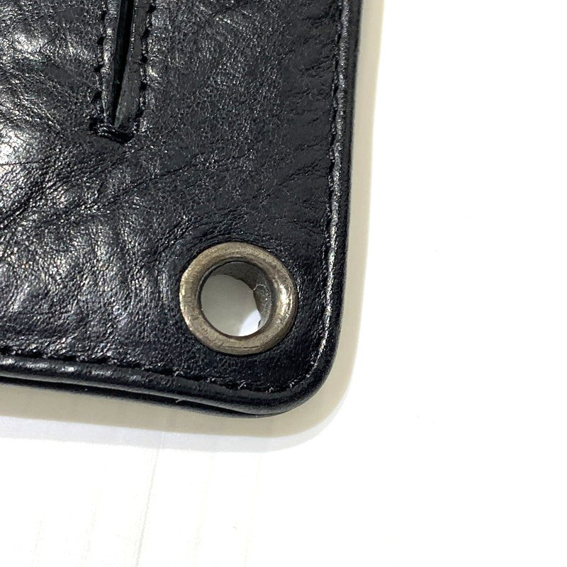 【中古品】【メンズ】 CHROME HEARTS クロムハーツ 1SNAP CROSS BUTTON LEATHER WALLET 1スナップ クロスボタン レザーウォレット 二つ折り財布 190-261027-ko-11-teih カラー：ブラック 万代Net店