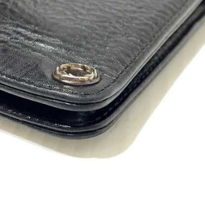 【中古品】【メンズ】 CHROME HEARTS クロムハーツ 1SNAP CROSS BUTTON LEATHER WALLET 1スナップ クロスボタン レザーウォレット 二つ折り財布 190-261027-ko-11-teih カラー：ブラック 万代Net店