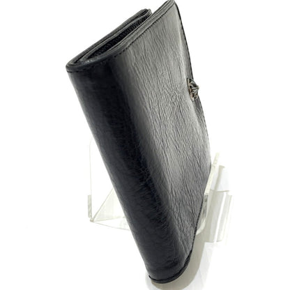 【中古品】【メンズ】 CHROME HEARTS クロムハーツ 1SNAP CROSS BUTTON LEATHER WALLET 1スナップ クロスボタン レザーウォレット 二つ折り財布 190-261027-ko-11-teih カラー：ブラック 万代Net店