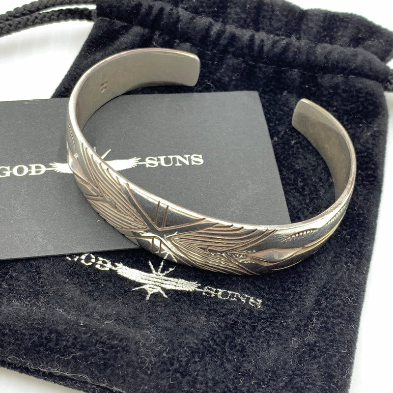 【中古品】【メンズ】 GOD SUNS ゴッドサンズ FLAP EAGLE CROSS BANGLE フラップイーグル クロスバングル アクセサリー 925 191-261009-ko-18-teih カラー：シルバー 万代Net店