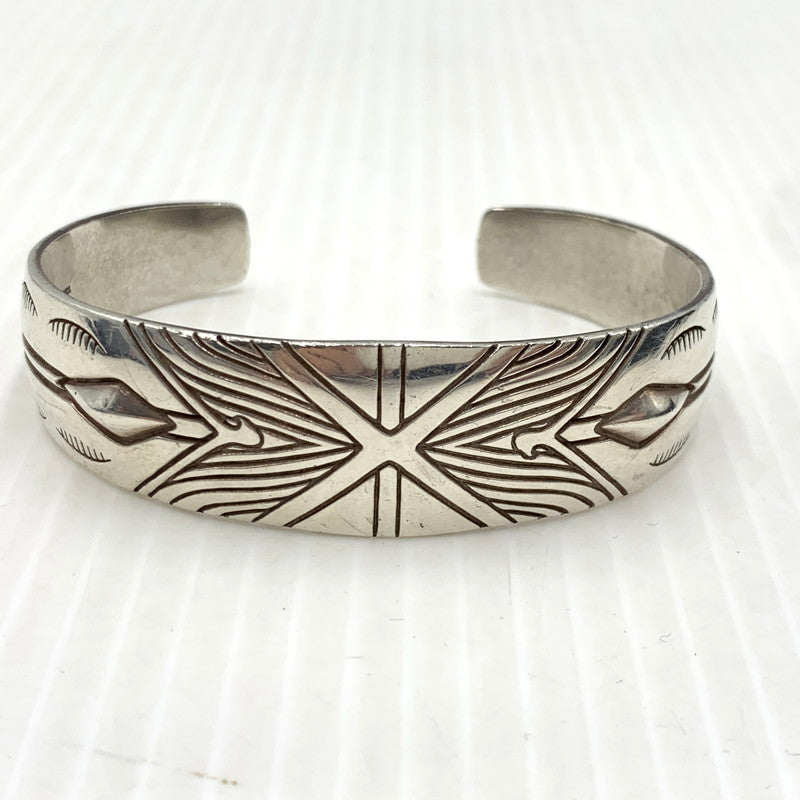 【中古品】【メンズ】 GOD SUNS ゴッドサンズ FLAP EAGLE CROSS BANGLE フラップイーグル クロスバングル アクセサリー 925 191-261009-ko-18-teih カラー：シルバー 万代Net店