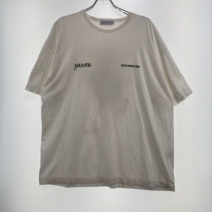 【中古品】【メンズ】 COOTIE PRODUCTIONS クーティープロダクションズ × Jakob Morley ヤコブ モーリー 別注コラボ PRINT S/S TEE プリント ショートスリーブTシャツ 半袖トップス 142-261019-ss-05-teih サイズ：M カラー：ホワイト 万代Net店