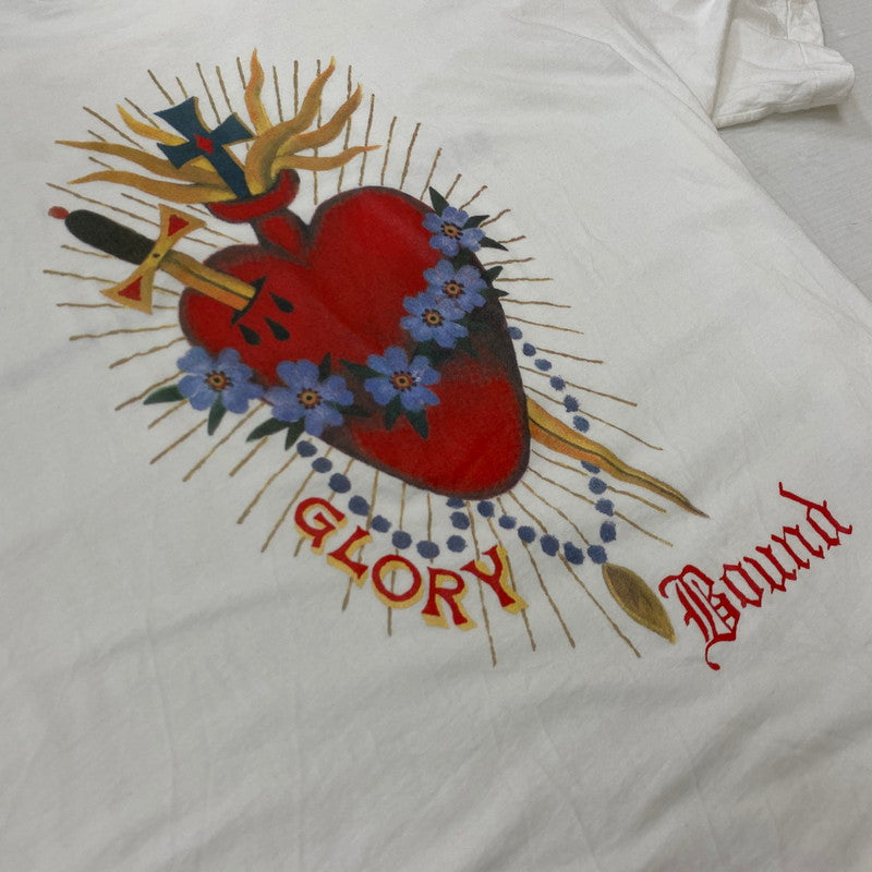 【中古品】【メンズ】 COOTIE PRODUCTIONS クーティープロダクションズ × Jakob Morley ヤコブ モーリー 別注コラボ PRINT S/S TEE プリント ショートスリーブTシャツ 半袖トップス 142-261019-ss-05-teih サイズ：M カラー：ホワイト 万代Net店