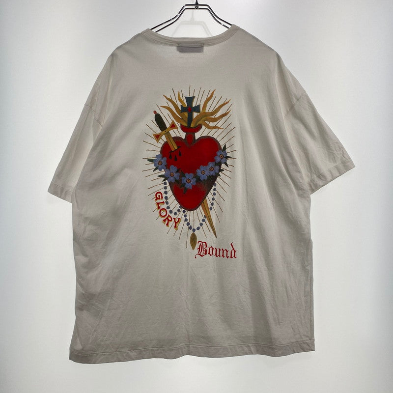 【中古品】【メンズ】 COOTIE PRODUCTIONS クーティープロダクションズ × Jakob Morley ヤコブ モーリー 別注コラボ PRINT S/S TEE プリント ショートスリーブTシャツ 半袖トップス 142-261019-ss-05-teih サイズ：M カラー：ホワイト 万代Net店