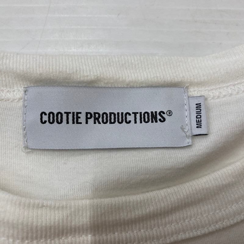 【中古品】【メンズ】 COOTIE PRODUCTIONS クーティープロダクションズ × Jakob Morley ヤコブ モーリー 別注コラボ PRINT S/S TEE プリント ショートスリーブTシャツ 半袖トップス 142-261019-ss-05-teih サイズ：M カラー：ホワイト 万代Net店