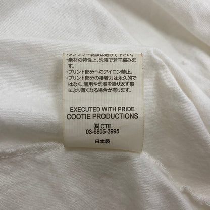 【中古品】【メンズ】 COOTIE PRODUCTIONS クーティープロダクションズ × Jakob Morley ヤコブ モーリー 別注コラボ PRINT S/S TEE プリント ショートスリーブTシャツ 半袖トップス 142-261019-ss-05-teih サイズ：M カラー：ホワイト 万代Net店