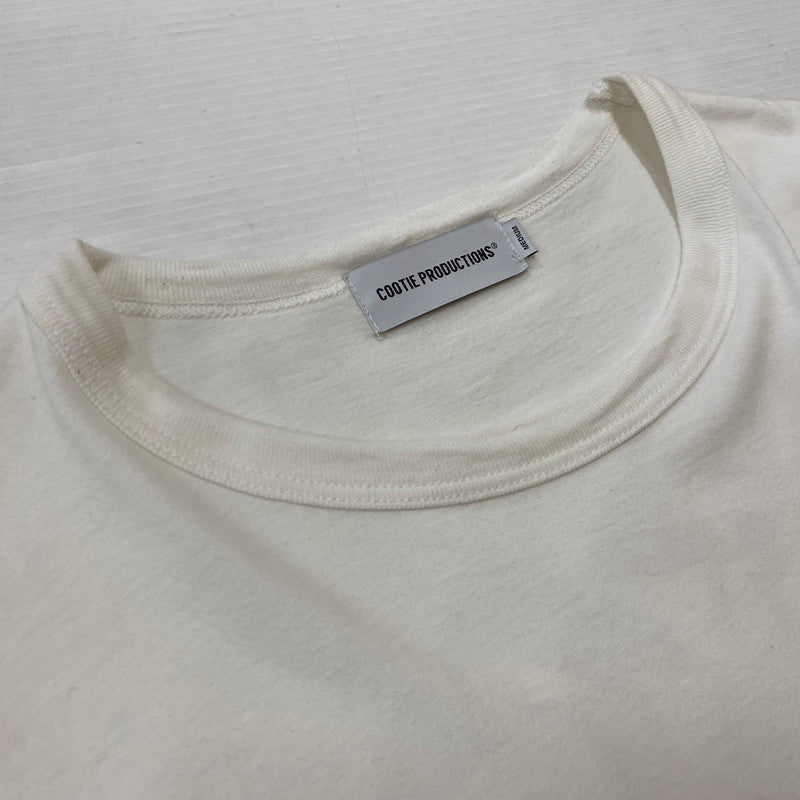 【中古品】【メンズ】 COOTIE PRODUCTIONS クーティープロダクションズ × Jakob Morley ヤコブ モーリー 別注コラボ PRINT S/S TEE プリント ショートスリーブTシャツ 半袖トップス 142-261019-ss-05-teih サイズ：M カラー：ホワイト 万代Net店