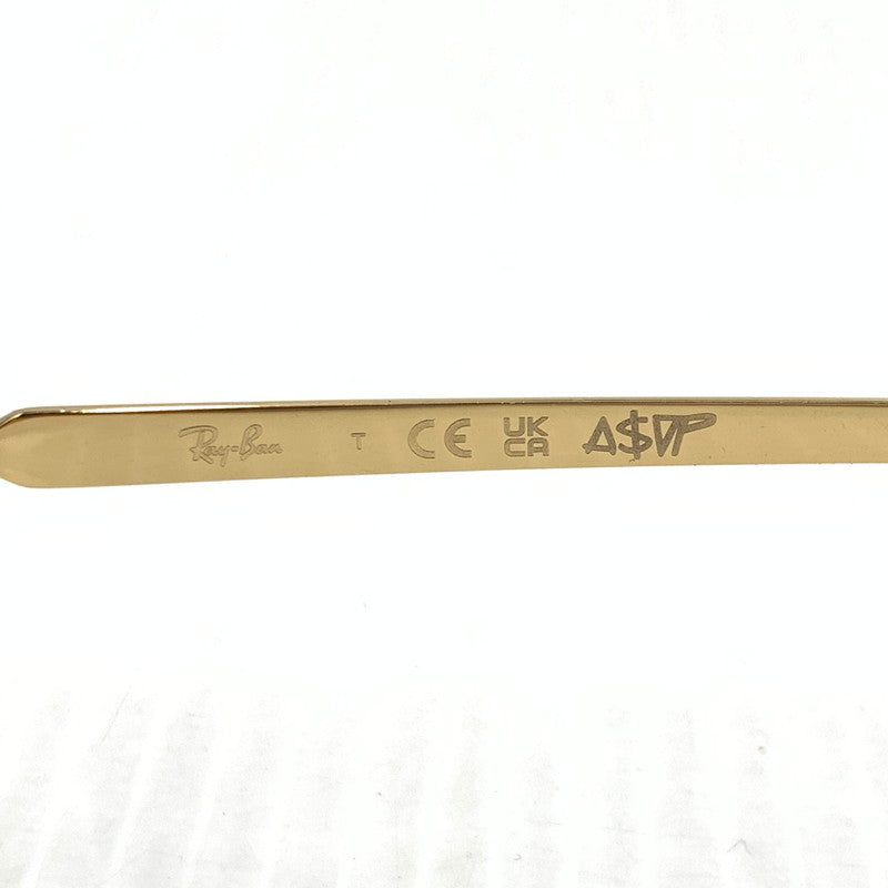 【中古品】【メンズ】 RAY-BAN レイバン × ASAP ROCKY エイサップ・ロッキー 別注 コラボ OPTICS SUNGLASSES RB-3927V サングラス アイウェア メガネ 203-261011-ko-01-teih サイズ：54□21-145 カラー：ポリッシュ アリスタゴールド 万代Net店