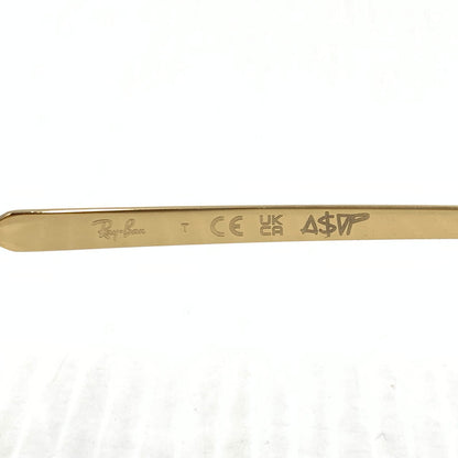 【中古品】【メンズ】 RAY-BAN レイバン × ASAP ROCKY エイサップ・ロッキー 別注 コラボ OPTICS SUNGLASSES RB-3927V サングラス アイウェア メガネ 203-261011-ko-01-teih サイズ：54□21-145 カラー：ポリッシュ アリスタゴールド 万代Net店