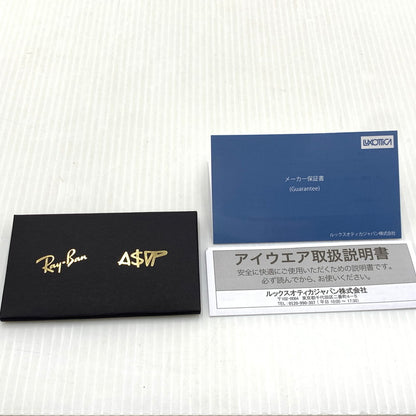 【中古品】【メンズ】 RAY-BAN レイバン × ASAP ROCKY エイサップ・ロッキー 別注 コラボ OPTICS SUNGLASSES RB-3927V サングラス アイウェア メガネ 203-261011-ko-01-teih サイズ：54□21-145 カラー：ポリッシュ アリスタゴールド 万代Net店