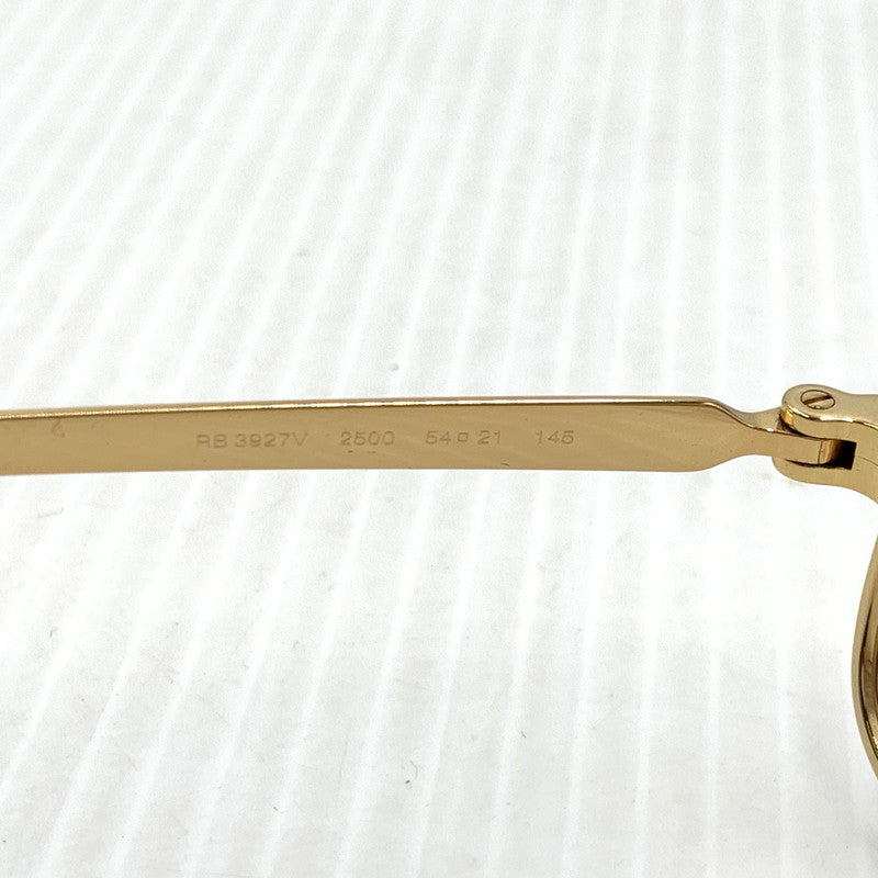 【中古品】【メンズ】 RAY-BAN レイバン × ASAP ROCKY エイサップ・ロッキー 別注 コラボ OPTICS SUNGLASSES RB-3927V サングラス アイウェア メガネ 203-261011-ko-01-teih サイズ：54□21-145 カラー：ポリッシュ アリスタゴールド 万代Net店