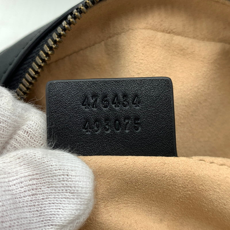 【中古品】【メンズ/レディース】 GUCCI グッチ GG MARMONT WAIST BAG 476434 493075 マーモント ウエストバッグ カバン レザーベルト 180-261011-ko-12-teih カラー：ブラック 万代Net店