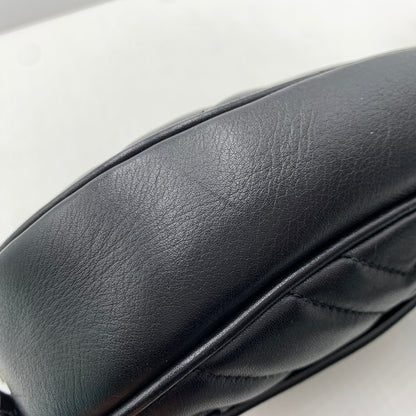 【中古品】【メンズ/レディース】 GUCCI グッチ GG MARMONT WAIST BAG 476434 493075 マーモント ウエストバッグ カバン レザーベルト 180-261011-ko-12-teih カラー：ブラック 万代Net店