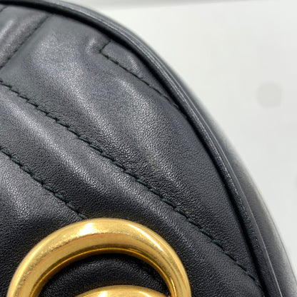 【中古品】【メンズ/レディース】 GUCCI グッチ GG MARMONT WAIST BAG 476434 493075 マーモント ウエストバッグ カバン レザーベルト 180-261011-ko-12-teih カラー：ブラック 万代Net店
