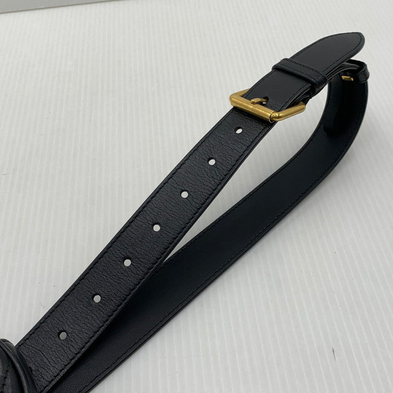 【中古品】【メンズ/レディース】 GUCCI グッチ GG MARMONT WAIST BAG 476434 493075 マーモント ウエストバッグ カバン レザーベルト 180-261011-ko-12-teih カラー：ブラック 万代Net店