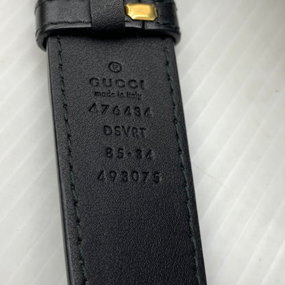 【中古品】【メンズ/レディース】 GUCCI グッチ GG MARMONT WAIST BAG 476434 493075 マーモント ウエストバッグ カバン レザーベルト 180-261011-ko-12-teih カラー：ブラック 万代Net店