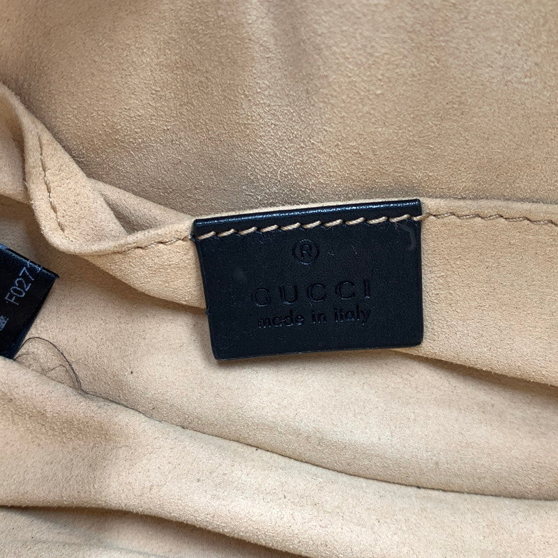 【中古品】【メンズ/レディース】 GUCCI グッチ GG MARMONT WAIST BAG 476434 493075 マーモント ウエストバッグ カバン レザーベルト 180-261011-ko-12-teih カラー：ブラック 万代Net店