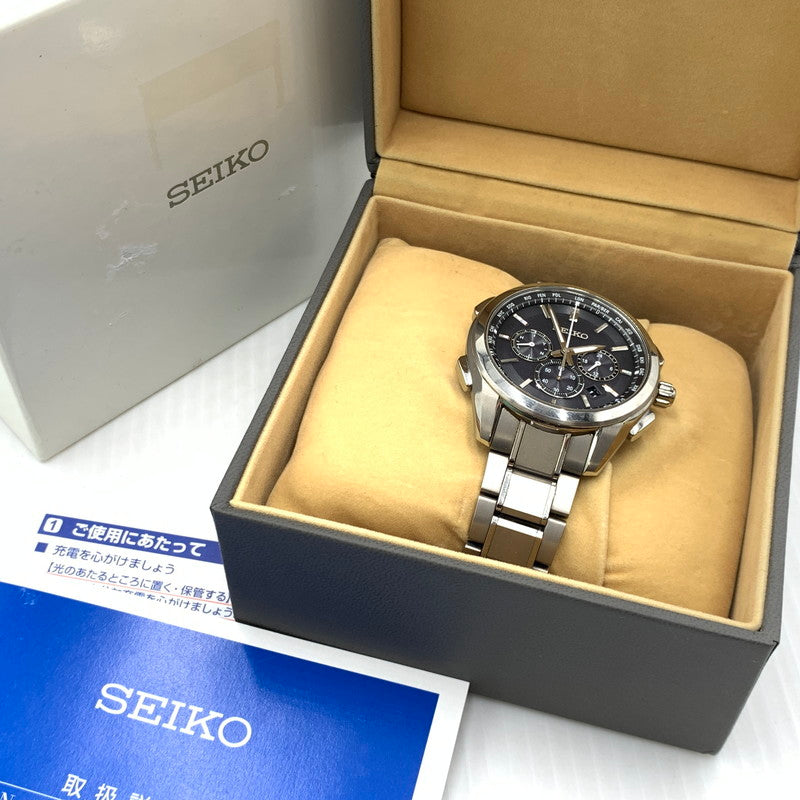 【中古品】【メンズ】 SEIKO セイコー BRIGHTZ FLIGHT EXPERT 8B92-0AA0 ブライツ フライトエキスパート 腕時計 197-261011-ko-05-teih カラー：シルバー/ブラック 万代Net店