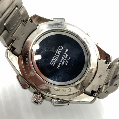 【中古品】【メンズ】 SEIKO セイコー BRIGHTZ FLIGHT EXPERT 8B92-0AA0 ブライツ フライトエキスパート 腕時計 197-261011-ko-05-teih カラー：シルバー/ブラック 万代Net店