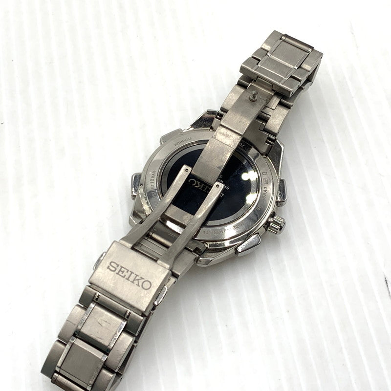 【中古品】【メンズ】 SEIKO セイコー BRIGHTZ FLIGHT EXPERT 8B92-0AA0 ブライツ フライトエキスパート 腕時計 197-261011-ko-05-teih カラー：シルバー/ブラック 万代Net店