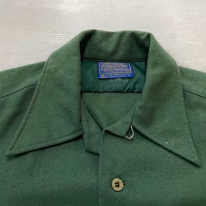 【現状渡し品】【メンズ】 PENDLETON ペンドルトン L/S 70’s VINTAGE WOOL BOARD SHIRT A026 338 ロングスリーブ 70年代 ヴィンテージ ウール ボート シャツ 長袖 トップス 145-261009-sa-02-teih サイズ：M カラー：グリーン 万代Net店