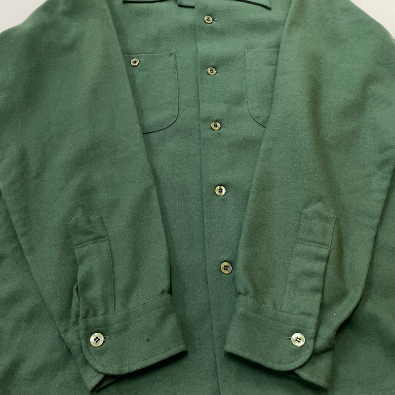 【現状渡し品】【メンズ】 PENDLETON ペンドルトン L/S 70’s VINTAGE WOOL BOARD SHIRT A026 338 ロングスリーブ 70年代 ヴィンテージ ウール ボート シャツ 長袖 トップス 145-261009-sa-02-teih サイズ：M カラー：グリーン 万代Net店