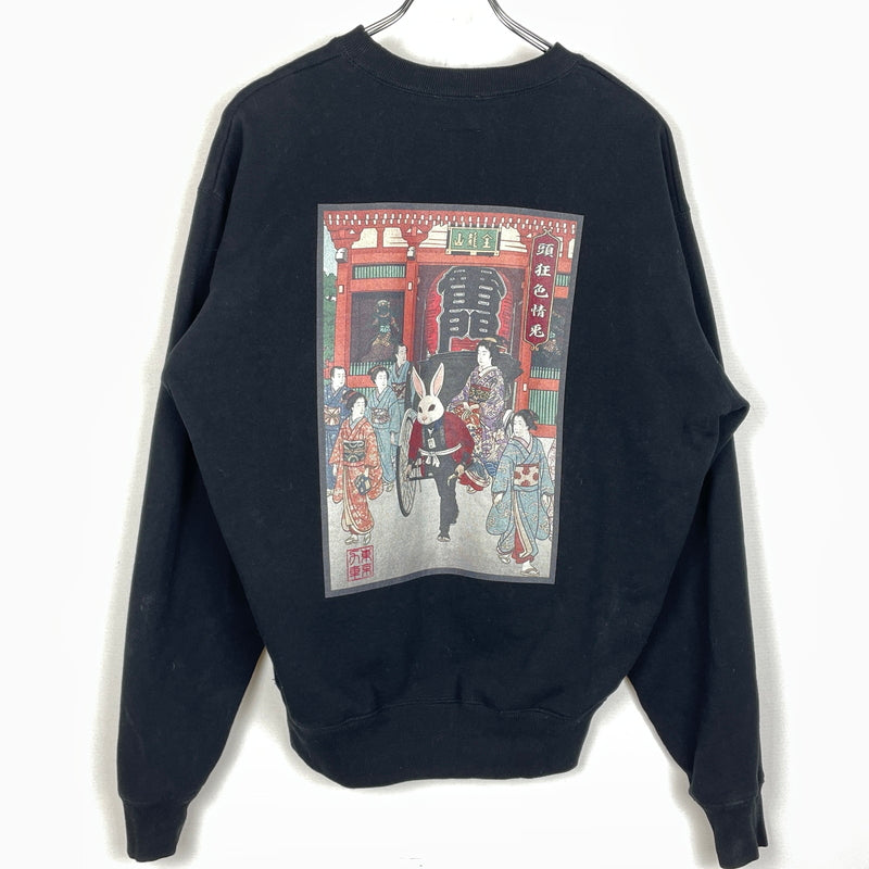 【中古品】【メンズ】 FR2 エフアールツー UKIYOE SWEAT 浮世絵 スウェット 長袖 トップス トレーナー 142-261009-sa-17-teih サイズ：M カラー：ブラック 万代Net店