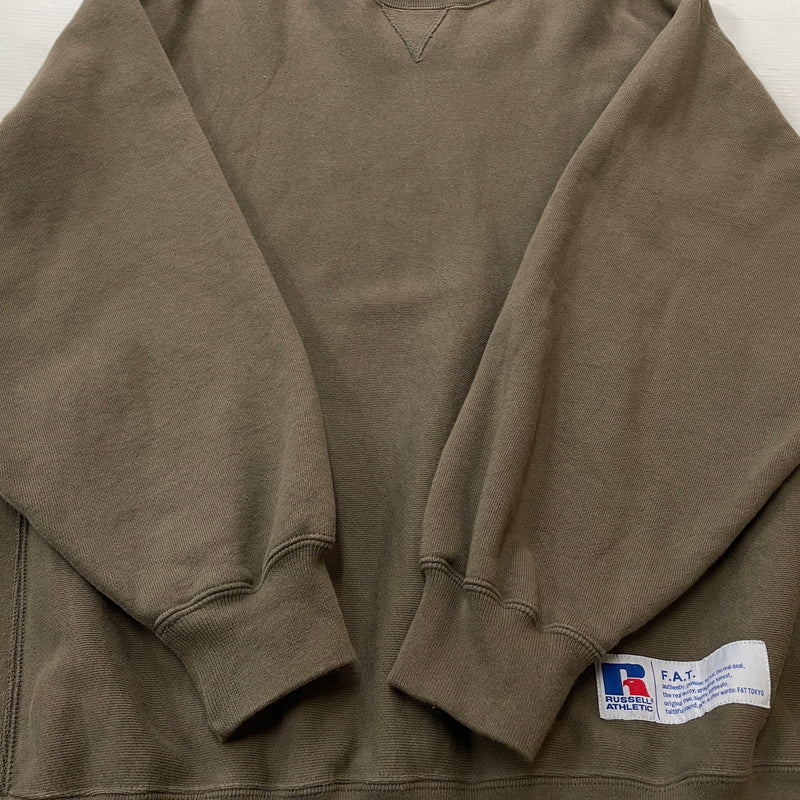 【中古品】【メンズ】 FAT エフエーティー SWEAT F32510-SW11-AB スウェット 長袖 トップス トレーナー 142-261009-sa-15-teih サイズ：SKINNY カラー：カーキ系/ブラウン系 万代Net店