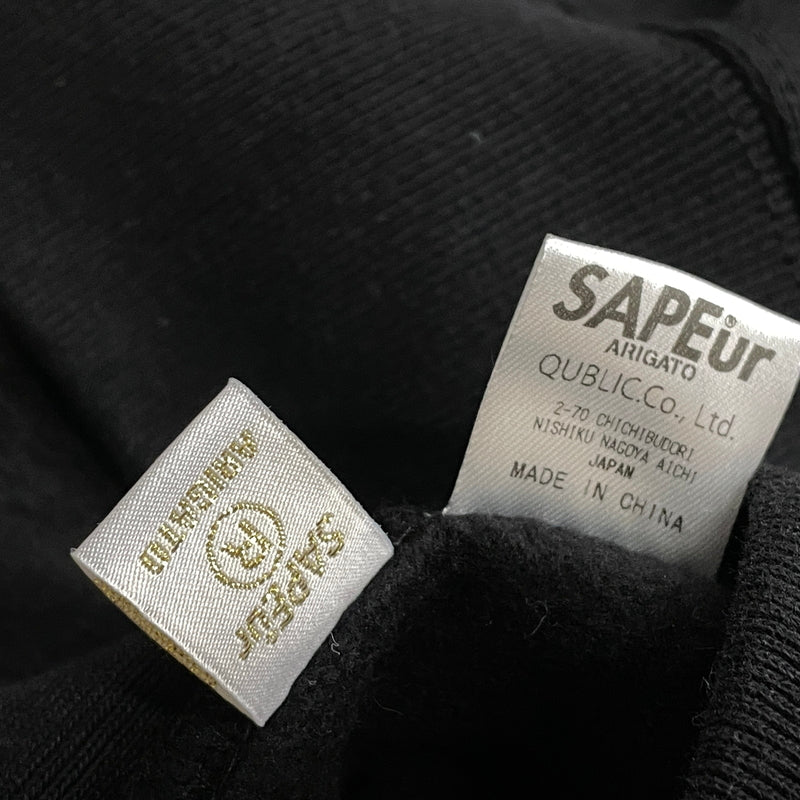 【中古品】【メンズ】 SAPEUR サプール SWEAT スウェット 長袖 トップス トレーナー 142-261009-sa-16-teih サイズ：L カラー：ブラック 万代Net店