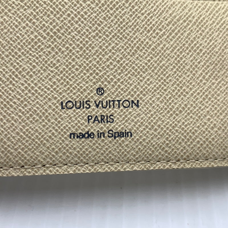 【中古品】【メンズ/レディース】 LOUIS VUITTON ルイ・ヴィトン MARCO WALLET DAMIER AZUR N60018 マルコ ウォレット ダミエ アズール ポルトフォイユ 二つ折り財布 179-261011-ko-10-teih カラー：アイボリー系 万代Net店