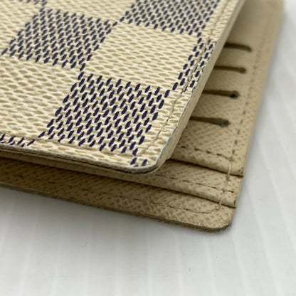 【中古品】【メンズ/レディース】 LOUIS VUITTON ルイ・ヴィトン MARCO WALLET DAMIER AZUR N60018 マルコ ウォレット ダミエ アズール ポルトフォイユ 二つ折り財布 179-261011-ko-10-teih カラー：アイボリー系 万代Net店