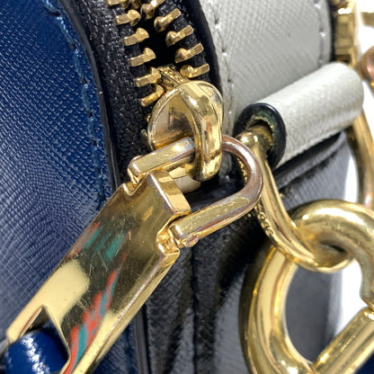 【中古品】【レディース】 MARC JACOBS マークジェイコブス THE SNAPSHOT LEATHER SHOULDER BAG M0014146 スナップショット レザー ショルダーバッグ カバン 188-261011-ko-19-teih カラー：ブルーシーマルチ 万代Net店