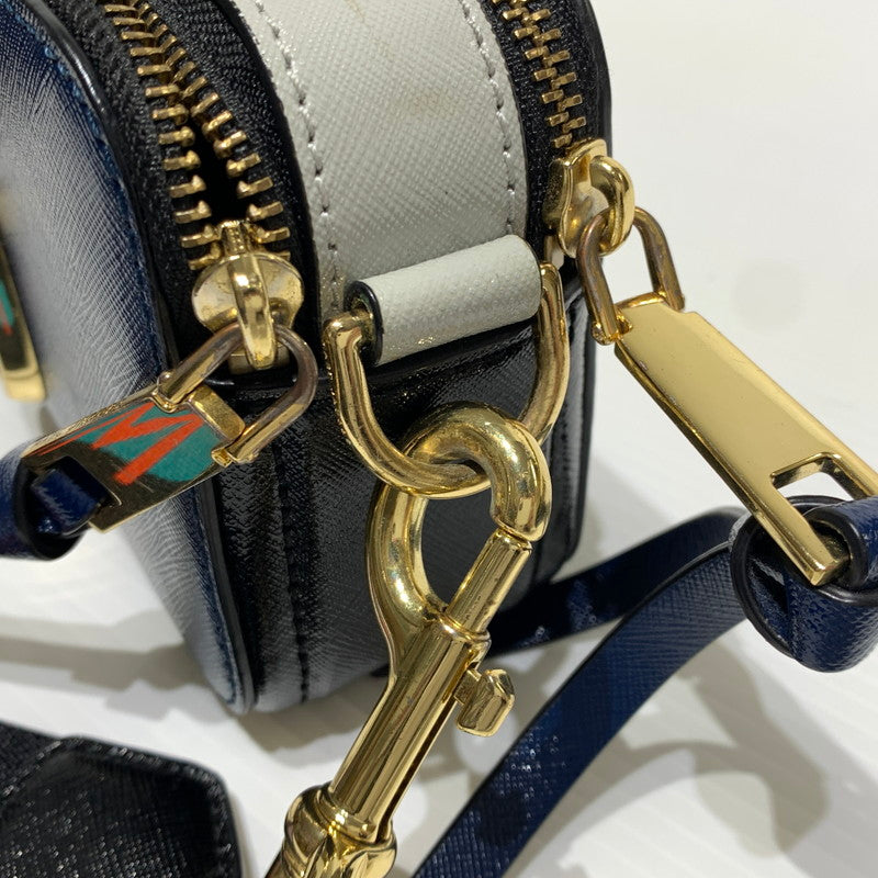 【中古品】【レディース】 MARC JACOBS マークジェイコブス THE SNAPSHOT LEATHER SHOULDER BAG M0014146 スナップショット レザー ショルダーバッグ カバン 188-261011-ko-19-teih カラー：ブルーシーマルチ 万代Net店
