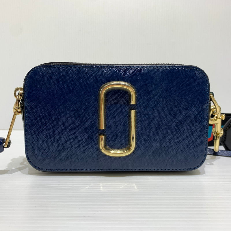 【中古品】【レディース】 MARC JACOBS マークジェイコブス THE SNAPSHOT LEATHER SHOULDER BAG M0014146 スナップショット レザー ショルダーバッグ カバン 188-261011-ko-19-teih カラー：ブルーシーマルチ 万代Net店