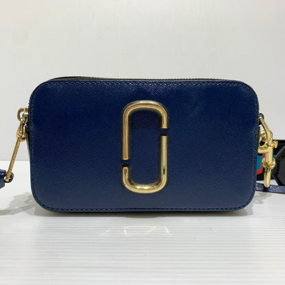 【中古品】【レディース】 MARC JACOBS マークジェイコブス THE SNAPSHOT LEATHER SHOULDER BAG M0014146 スナップショット レザー ショルダーバッグ カバン 188-261011-ko-19-teih カラー：ブルーシーマルチ 万代Net店