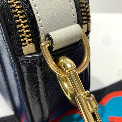 【中古品】【レディース】 MARC JACOBS マークジェイコブス THE SNAPSHOT LEATHER SHOULDER BAG M0014146 スナップショット レザー ショルダーバッグ カバン 188-261011-ko-19-teih カラー：ブルーシーマルチ 万代Net店