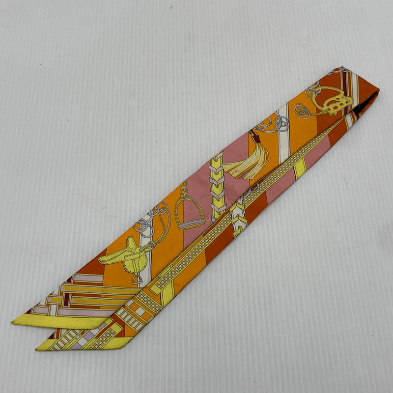 【現状渡し品】【レディース】 HERMES エルメス TWILLY CHARM SCARF ツイリーチャーム スカーフ アクセサリー シルク 182-261016-ko-17-teih カラー：マルチカラー 万代Net店