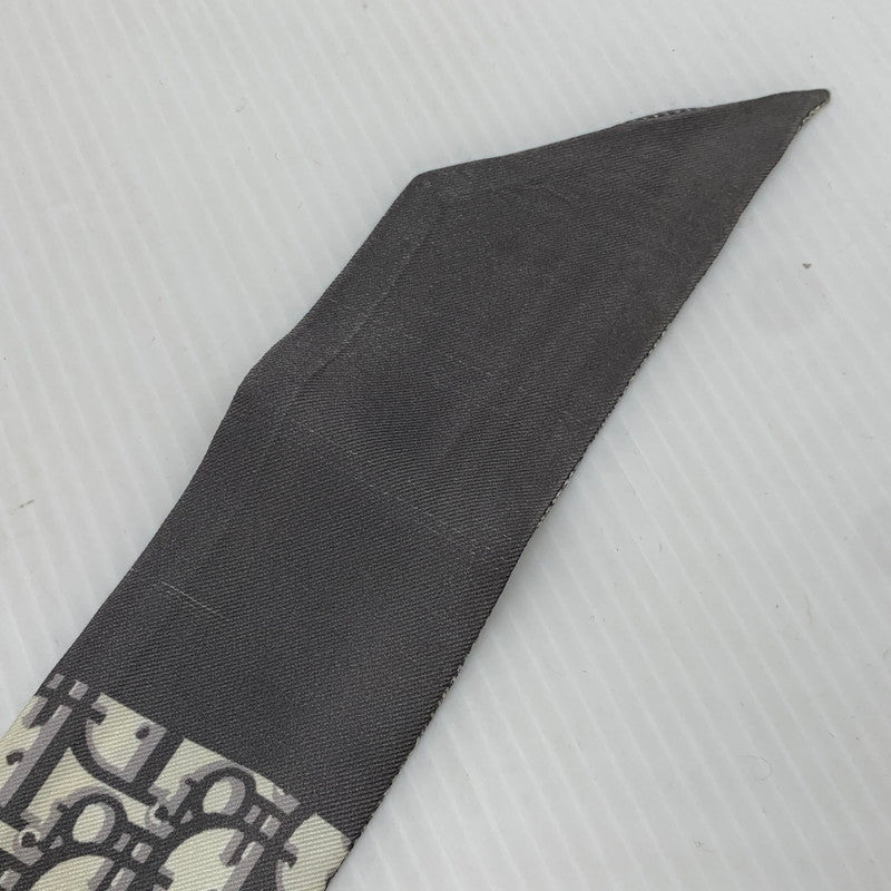 【現状渡し品】【レディース】 CHRISTIAN DIOR クリスチャンディオール OBLIQUE MITZAH SCARF 15D0B106I600 オブリーク ミッツァ スカーフ アクセサリー シルク 182-261016-ko-16-teih カラー：グレー 万代Net店