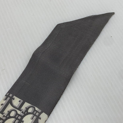 【現状渡し品】【レディース】 CHRISTIAN DIOR クリスチャンディオール OBLIQUE MITZAH SCARF 15D0B106I600 オブリーク ミッツァ スカーフ アクセサリー シルク 182-261016-ko-16-teih カラー：グレー 万代Net店