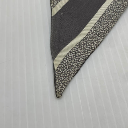 【現状渡し品】【レディース】 CHRISTIAN DIOR クリスチャンディオール OBLIQUE MITZAH SCARF 15D0B106I600 オブリーク ミッツァ スカーフ アクセサリー シルク 182-261016-ko-16-teih カラー：グレー 万代Net店