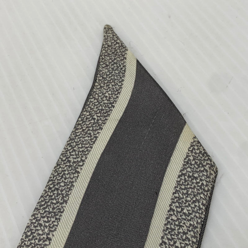 【現状渡し品】【レディース】 CHRISTIAN DIOR クリスチャンディオール OBLIQUE MITZAH SCARF 15D0B106I600 オブリーク ミッツァ スカーフ アクセサリー シルク 182-261016-ko-16-teih カラー：グレー 万代Net店