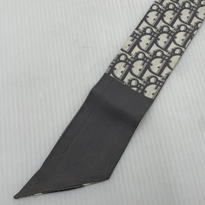【現状渡し品】【レディース】 CHRISTIAN DIOR クリスチャンディオール OBLIQUE MITZAH SCARF 15D0B106I600 オブリーク ミッツァ スカーフ アクセサリー シルク 182-261016-ko-16-teih カラー：グレー 万代Net店