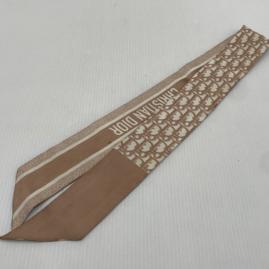 【現状渡し品】【レディース】 CHRISTIAN DIOR クリスチャンディオール OBLIQUE MITZAH SCARF 15DOB106I600 オブリーク ミッツァ スカーフ アクセサリー シルク 182-261016-ko-15-teih カラー：ピンクベージュ 万代Net店