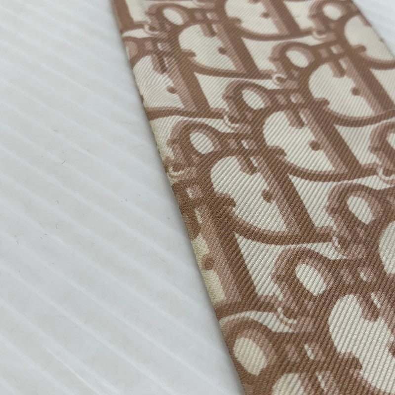 【現状渡し品】【レディース】 CHRISTIAN DIOR クリスチャンディオール OBLIQUE MITZAH SCARF 15DOB106I600 オブリーク ミッツァ スカーフ アクセサリー シルク 182-261016-ko-15-teih カラー：ピンクベージュ 万代Net店