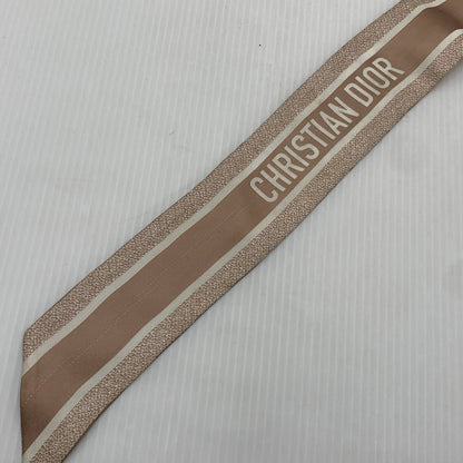 【現状渡し品】【レディース】 CHRISTIAN DIOR クリスチャンディオール OBLIQUE MITZAH SCARF 15DOB106I600 オブリーク ミッツァ スカーフ アクセサリー シルク 182-261016-ko-15-teih カラー：ピンクベージュ 万代Net店