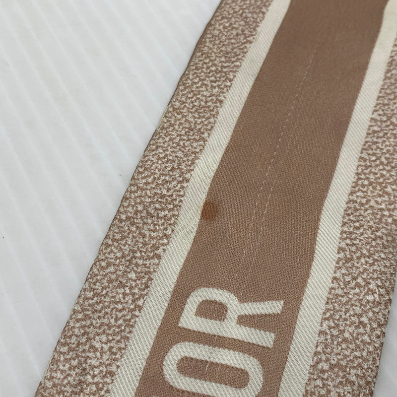 【現状渡し品】【レディース】 CHRISTIAN DIOR クリスチャンディオール OBLIQUE MITZAH SCARF 15DOB106I600 オブリーク ミッツァ スカーフ アクセサリー シルク 182-261016-ko-15-teih カラー：ピンクベージュ 万代Net店