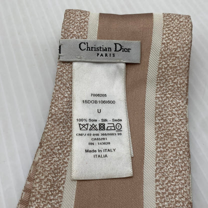【現状渡し品】【レディース】 CHRISTIAN DIOR クリスチャンディオール OBLIQUE MITZAH SCARF 15DOB106I600 オブリーク ミッツァ スカーフ アクセサリー シルク 182-261016-ko-15-teih カラー：ピンクベージュ 万代Net店