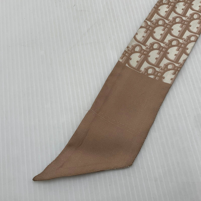 【現状渡し品】【レディース】 CHRISTIAN DIOR クリスチャンディオール OBLIQUE MITZAH SCARF 15DOB106I600 オブリーク ミッツァ スカーフ アクセサリー シルク 182-261016-ko-15-teih カラー：ピンクベージュ 万代Net店