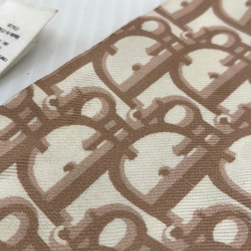【現状渡し品】【レディース】 CHRISTIAN DIOR クリスチャンディオール OBLIQUE MITZAH SCARF 15DOB106I600 オブリーク ミッツァ スカーフ アクセサリー シルク 182-261016-ko-15-teih カラー：ピンクベージュ 万代Net店