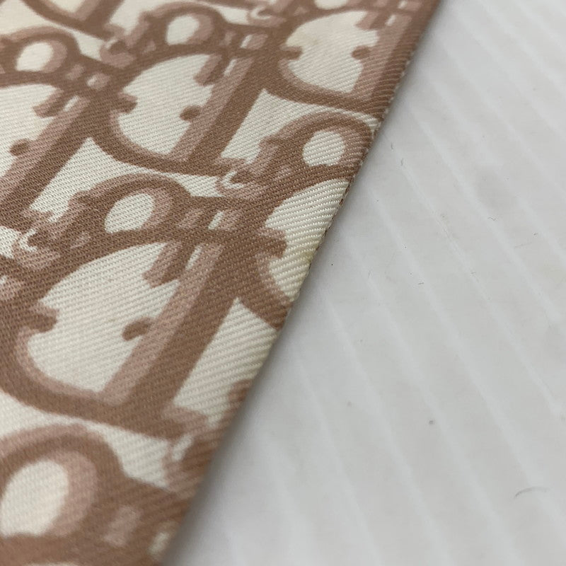 【現状渡し品】【レディース】 CHRISTIAN DIOR クリスチャンディオール OBLIQUE MITZAH SCARF 15DOB106I600 オブリーク ミッツァ スカーフ アクセサリー シルク 182-261016-ko-15-teih カラー：ピンクベージュ 万代Net店